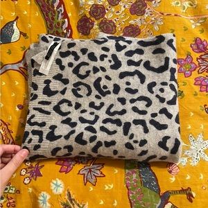 Ann Taylor Leopard Scarf